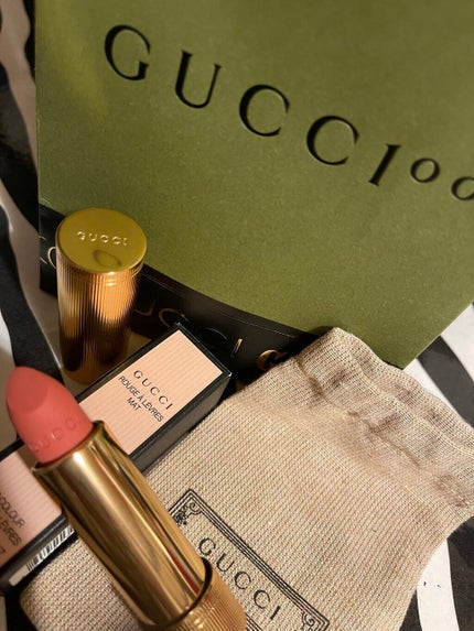 グッチ ルージュ ア レーヴル ヴォワル/GUCCI beauty/口紅を使ったクチコミ(2枚目)