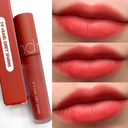 ゼロベルベットティント 19 アールグレイショール(EARL GRAY SHAWL)/rom&nd/リップティントを使ったクチコミ(2枚目)