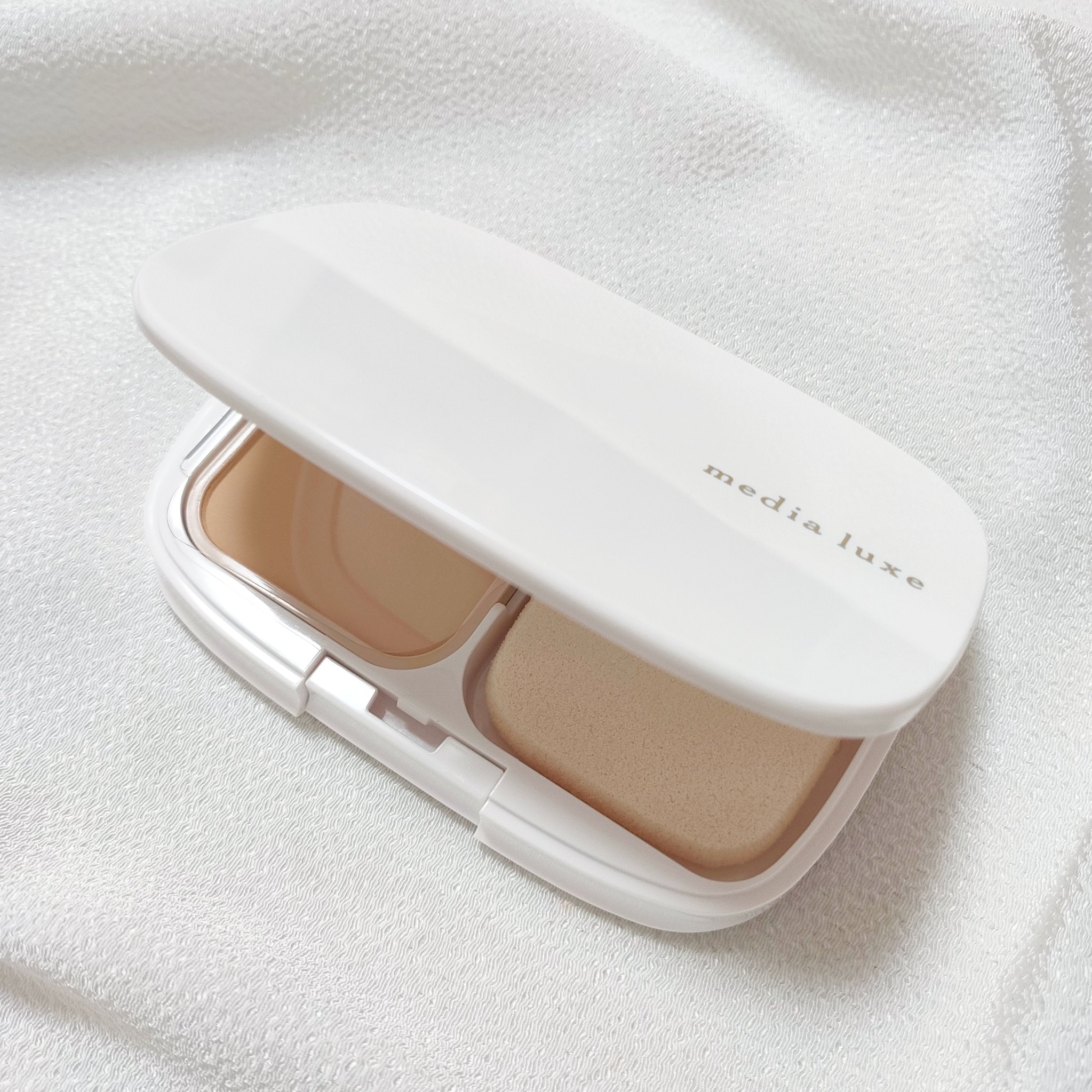 パウダーファンデーション/media luxe/パウダーファンデーションを使ったクチコミ（1枚目）