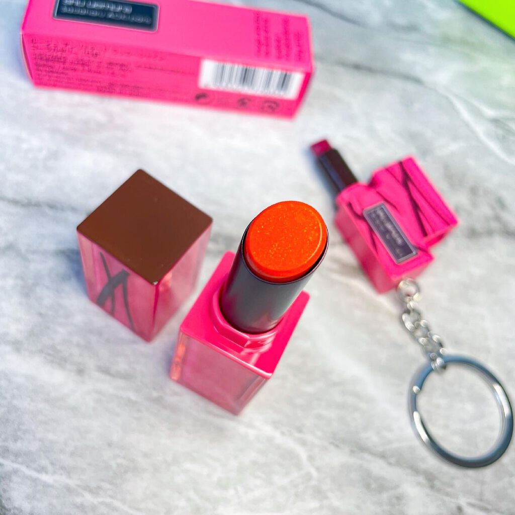 ケーキ リップスティック ルージュ アンリミテッド ラッカーシャイン コーラル ゼリー/shu uemura/口紅を使ったクチコミ（1枚目）