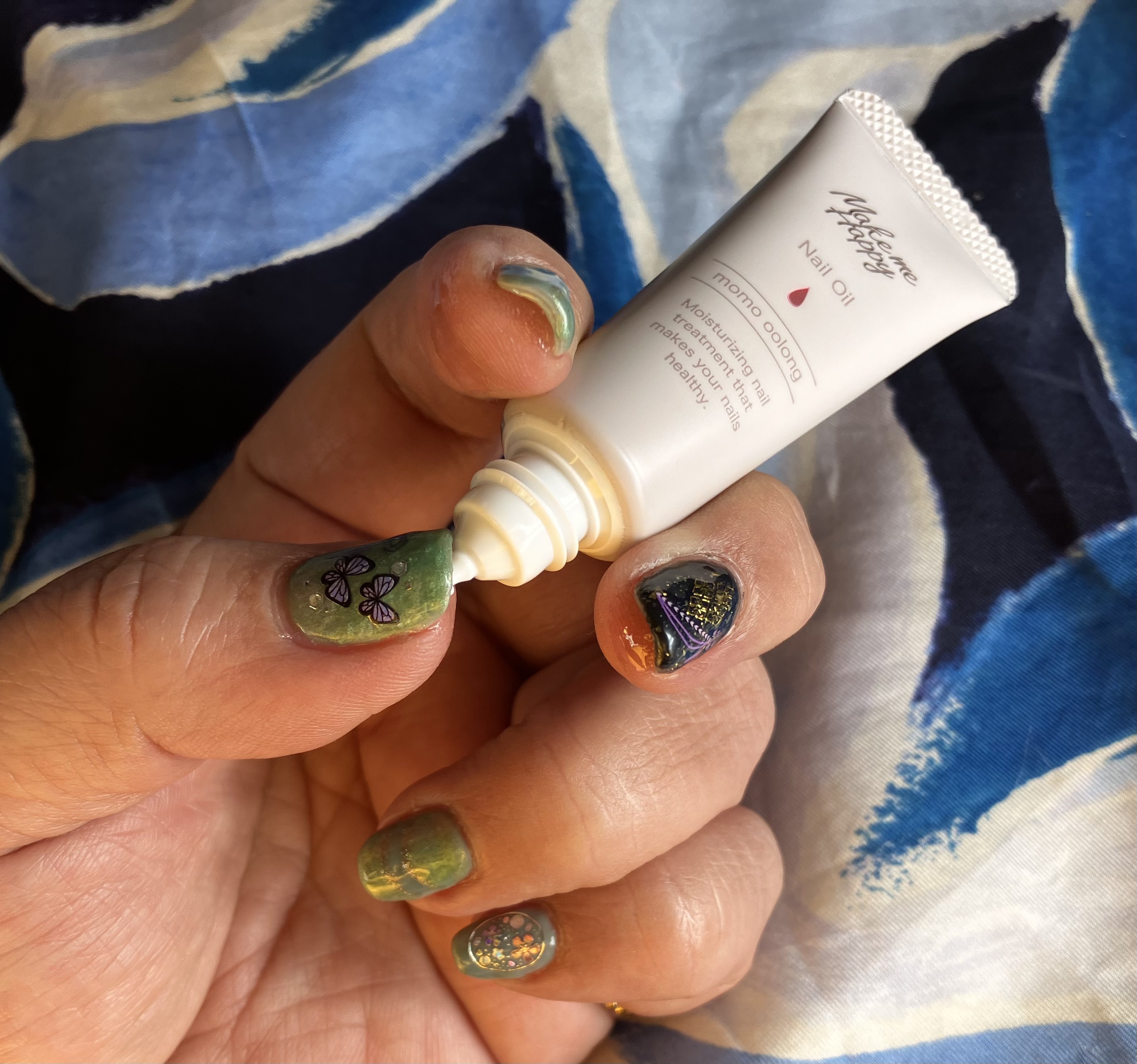 メイクミーハッピー ネイルオイル momo oolong/キャンメイク/ネイルオイル・トリートメントを使ったクチコミ（3枚目）
