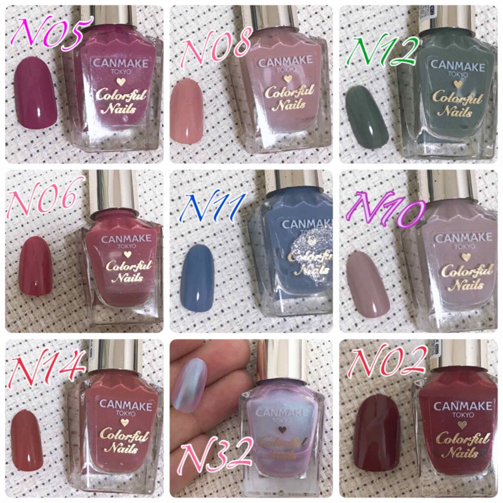 カラフルネイルズ/キャンメイク/マニキュアを使ったクチコミ（2枚目）