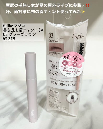 書き足し眉ティントSV /Fujiko/眉ティントを使ったクチコミ(1枚目)