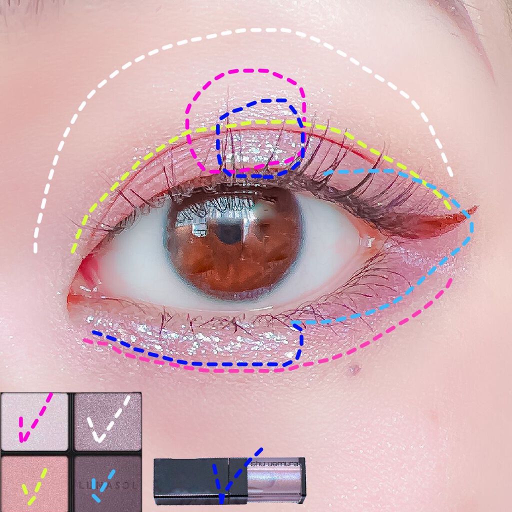 アイカラーレーション/LUNASOL/アイシャドウパレットを使ったクチコミ（3枚目）