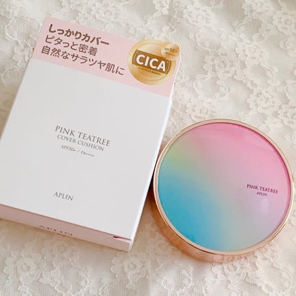 ピンクティーツリーカバークッション/APLIN/クッションファンデーションを使ったクチコミ(1枚目)