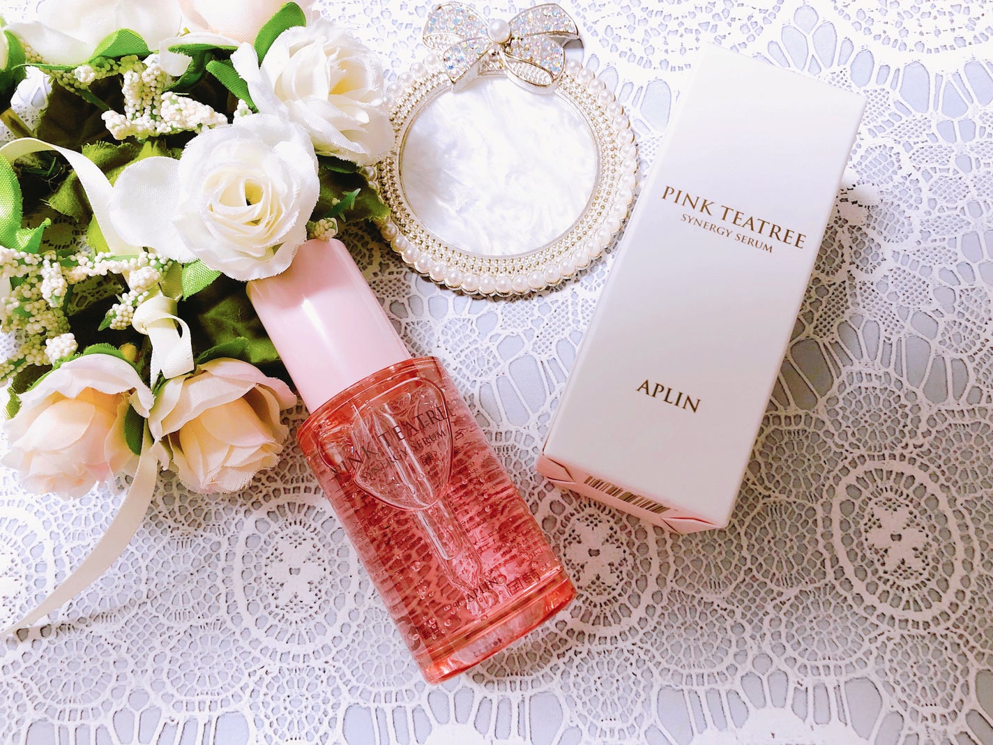 ピンクティーツリーシナジーセラム/APLIN/美容液を使ったクチコミ(4枚目)