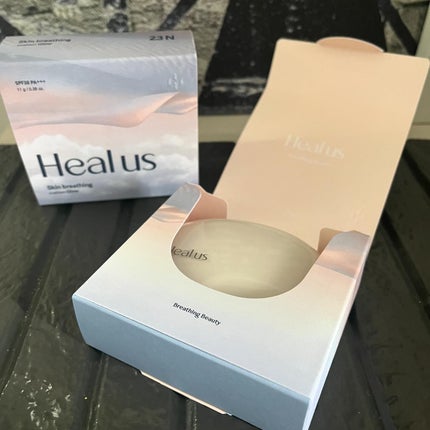 ブリージンググロークッション/Healus/クッションファンデーションを使ったクチコミ(5枚目)