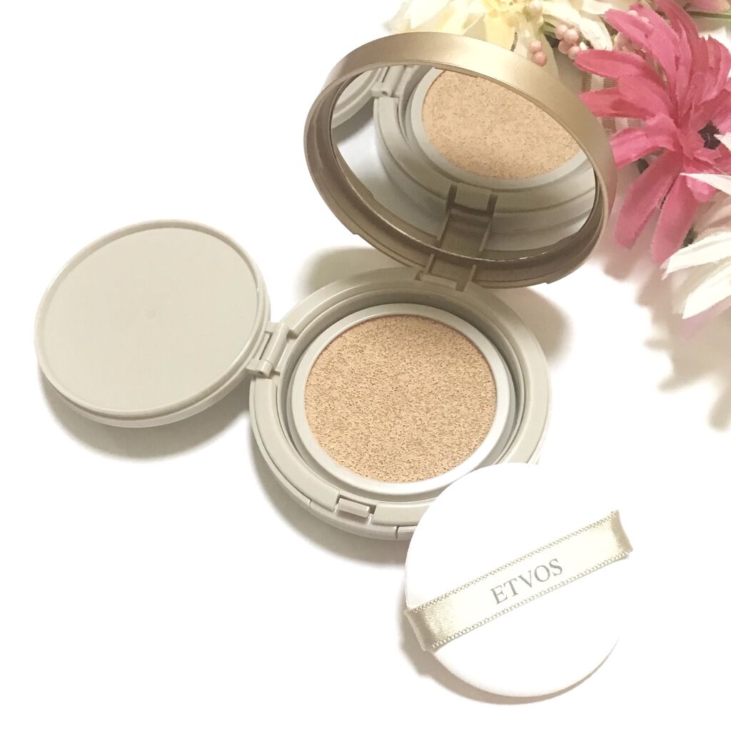 エトヴォス ミネラルグロウスキンクッションのクチコミ「モニターでエトヴォスからいただいて使用しました。

こちらは、気になる部分は自然な仕上がりでし.....」（2枚目）