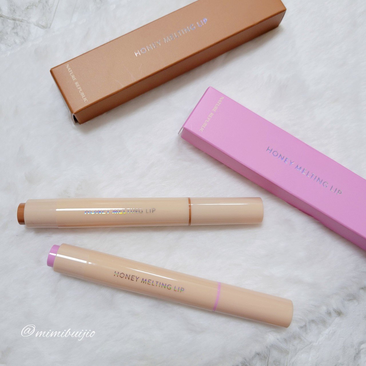 ハニーメルティングリップ/ネイチャーリパブリック/口紅を使ったクチコミ（3枚目）