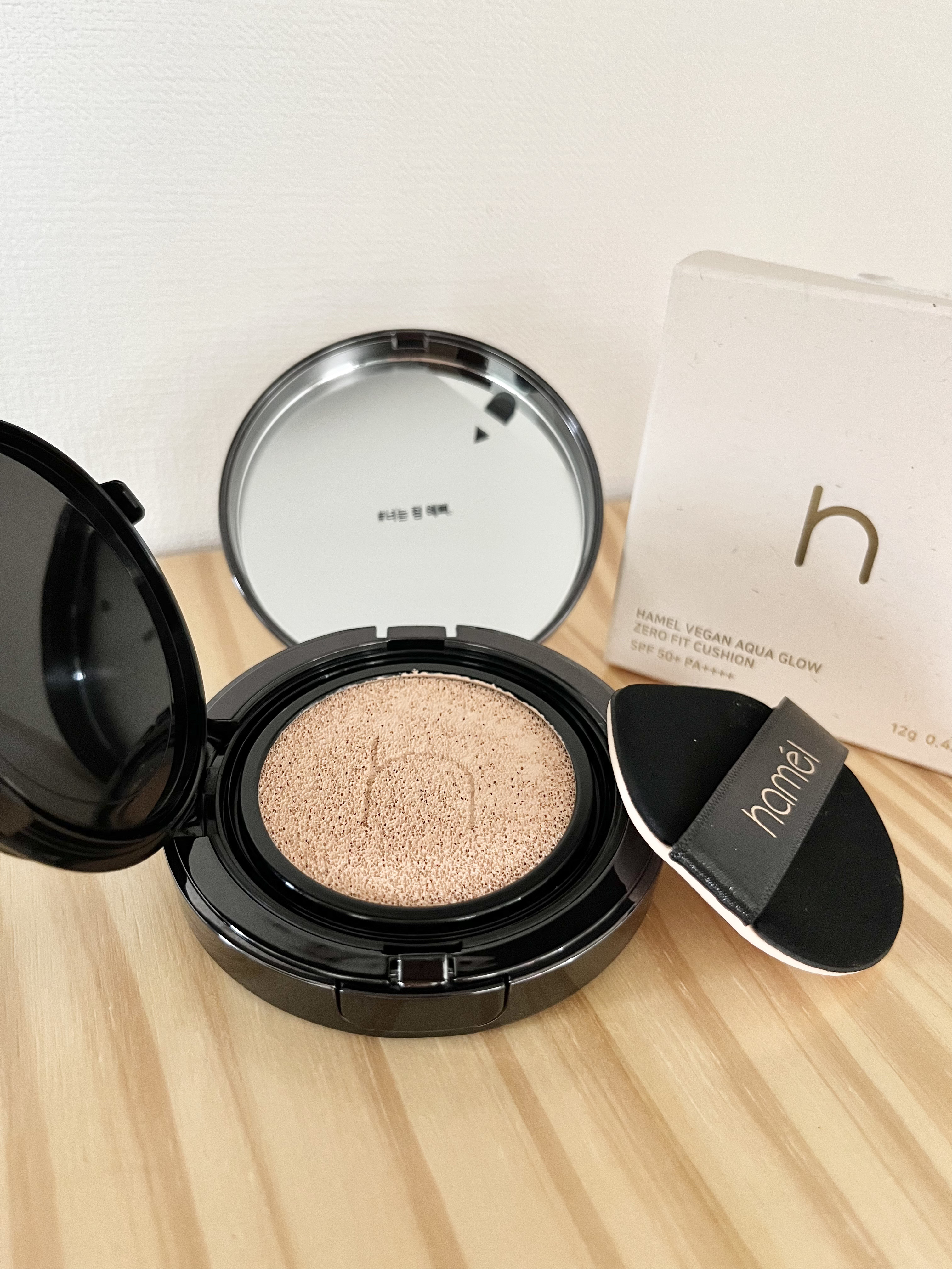 ヴィーガンアクアゼロフィットクッション/HAMEL/クッションファンデーションを使ったクチコミ（1枚目）