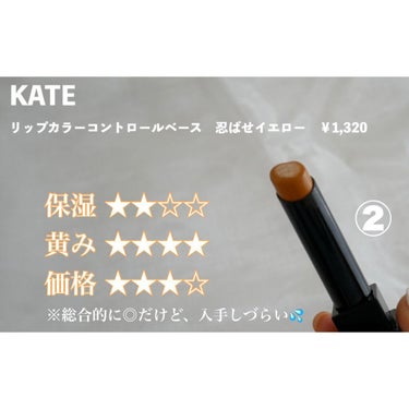 リップカラーコントロールベース /KATE/リップケア・リップクリームを使ったクチコミ（3枚目）