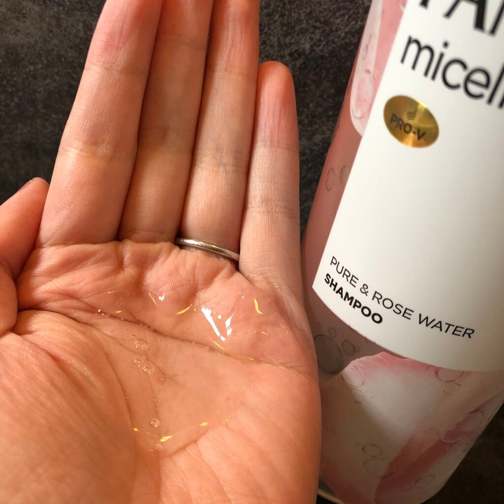 PRO-V ミセラー ピュア&ローズウォーター ノンシリコンシャンプー/トリートメント/パンテーン/市販シャンプーを使ったクチコミ(2枚目)
