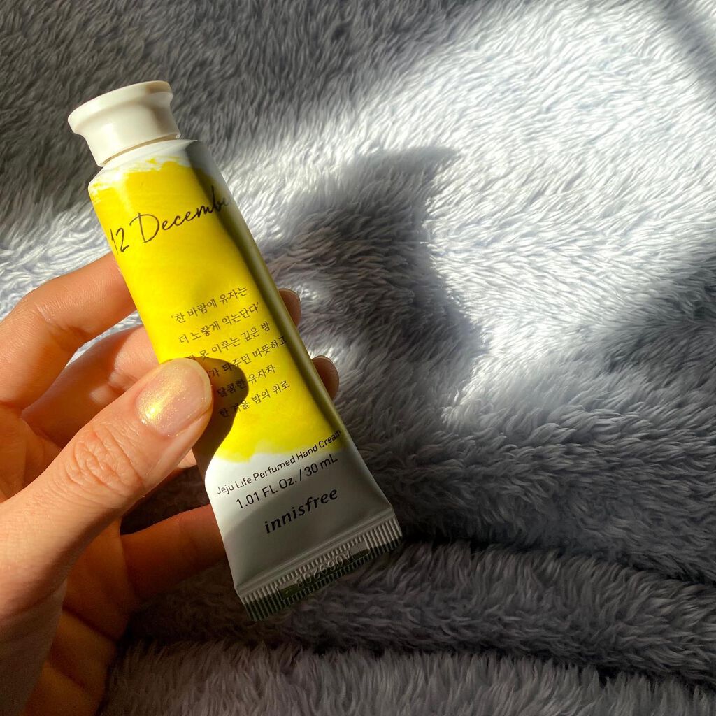 チェジュライフ パフュームド ハンドクリーム N 柚子茶（December）/innisfree/ハンドクリームを使ったクチコミ（2枚目）