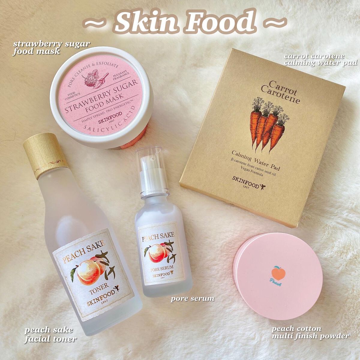 ピーチコットン マルチフィニッシュパウダー/SKINFOOD/ルースパウダーを使ったクチコミ（1枚目）