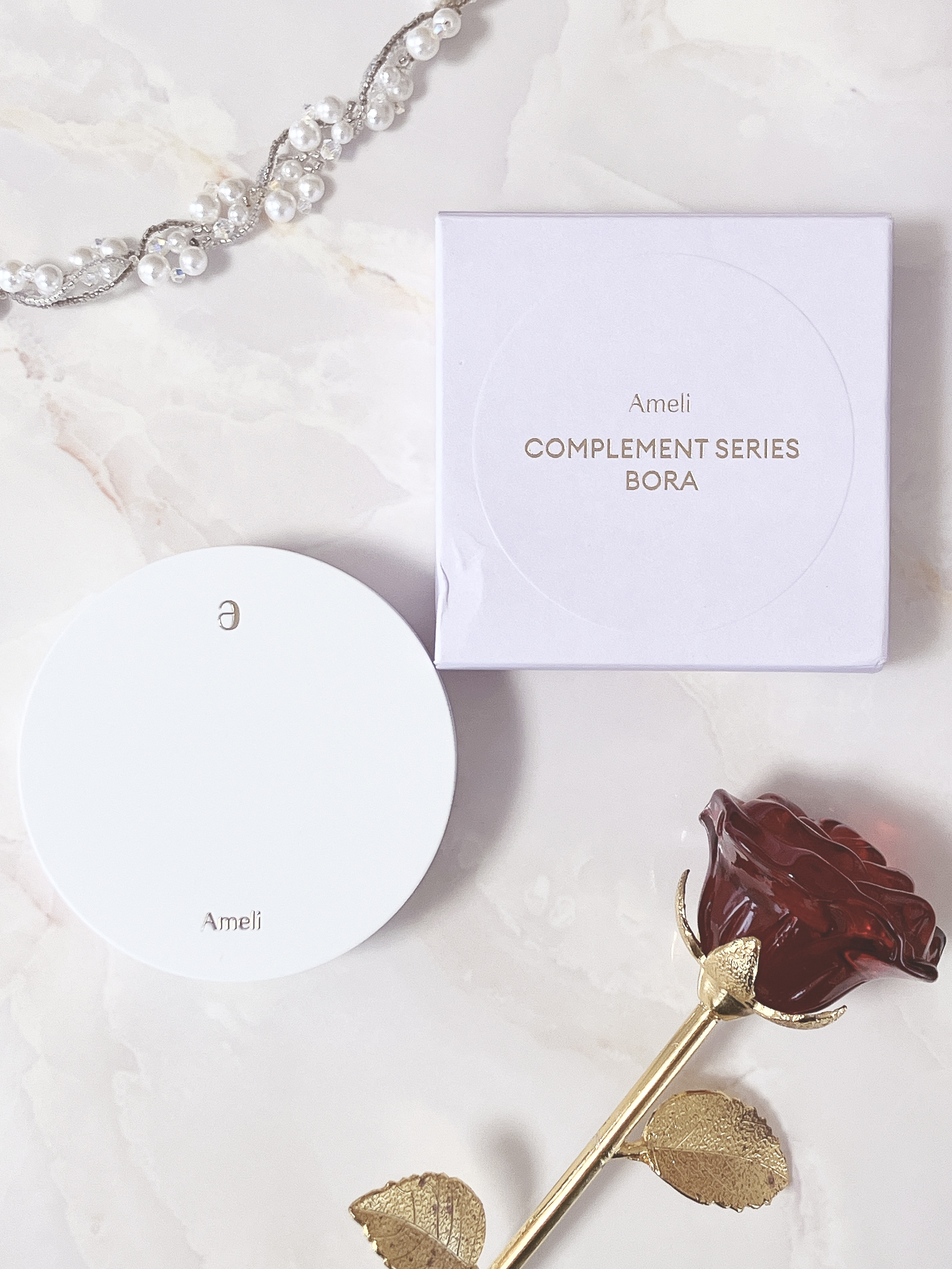 コンプリメントシリーズクッション 紫色(ボラ)/Ameli/クッションファンデーションを使ったクチコミ（2枚目）