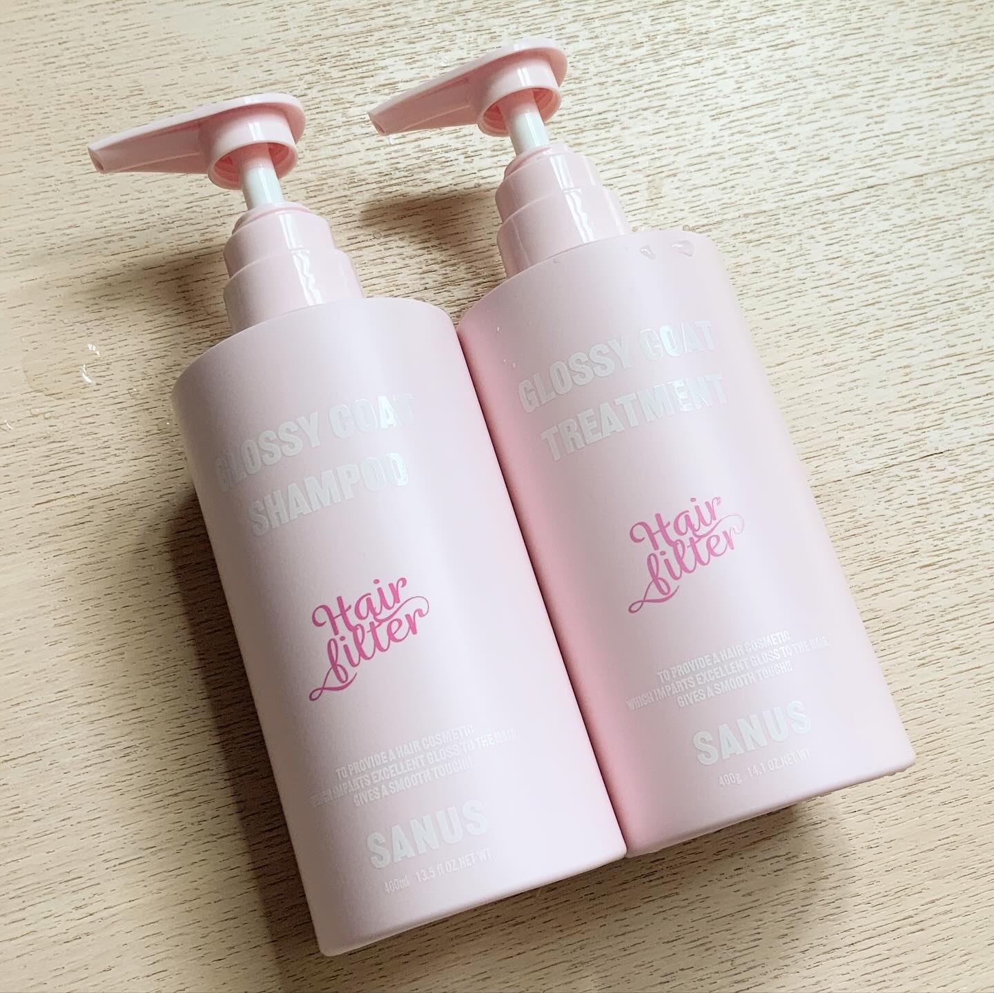 GLOSSY COAT SHAMPOO / TREATMENT/SANUS HAIR FILTER/市販シャンプーを使ったクチコミ（2枚目）