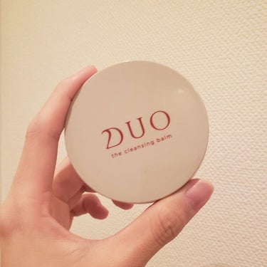 使いきり✨デュオ ザ クレンジングバームです。
これはDUOホットを買ってきたときにおまけで付いてきたミニサイズ。

スパチュラがなかったので
やや不便でしたが😅
出張やら帰省にはこのミニサイズがありが