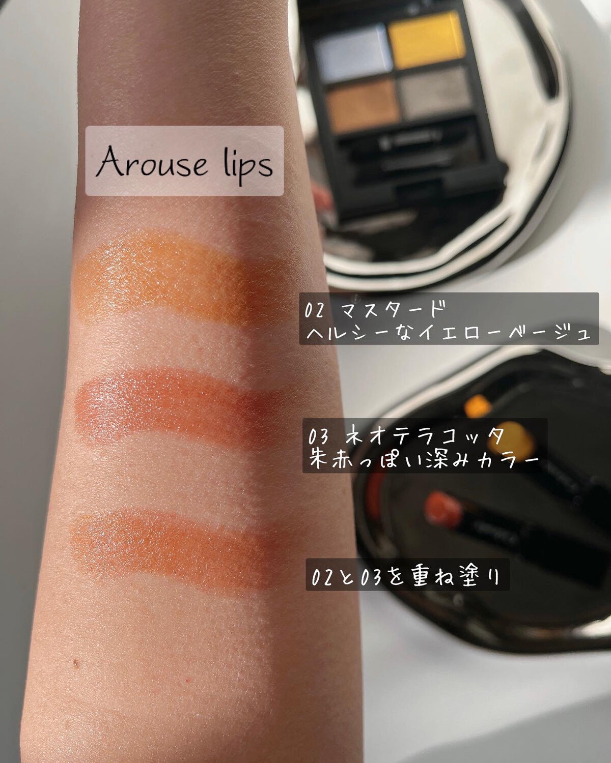 セルヴォーク アラウズ リップス 03 ネオテラコッタ/Celvoke/口紅を使ったクチコミ（2枚目）