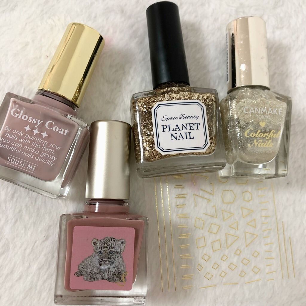 グロッシーコート/スキューズミー/オールインワンネイルを使ったクチコミ（2枚目）