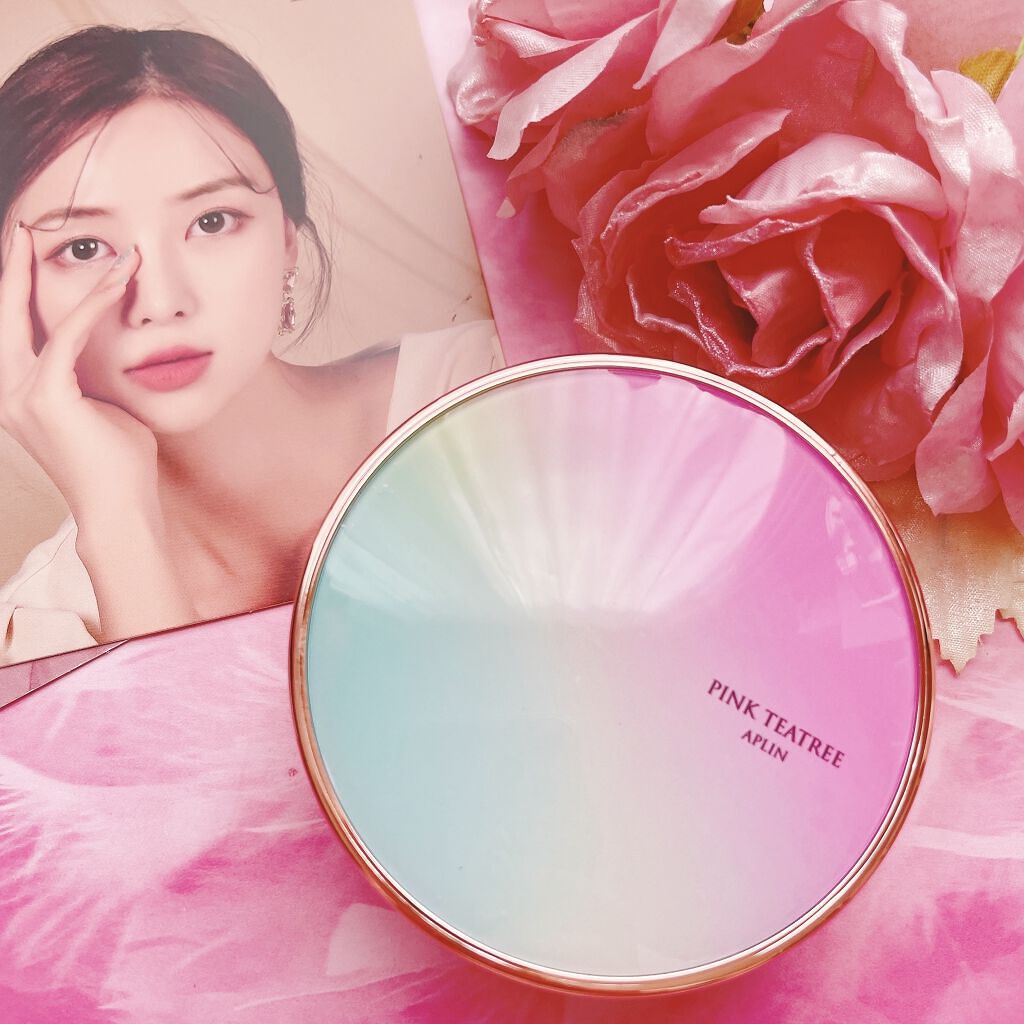 ピンクティーツリーカバークッション/APLIN/クッションファンデーションを使ったクチコミ（2枚目）