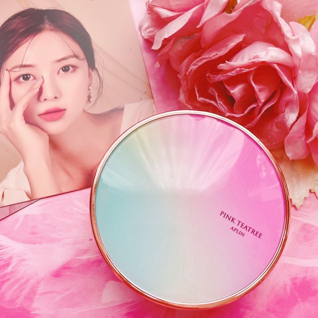 ピンクティーツリーカバークッション/APLIN/クッションファンデーションを使ったクチコミ(2枚目)