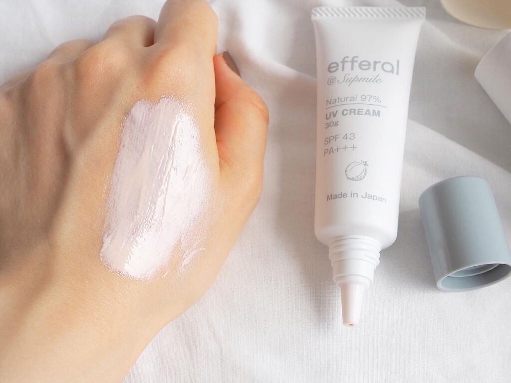 ナチュラルUVケアクリーム/efferal/日焼け止めクリームを使ったクチコミ（3枚目）