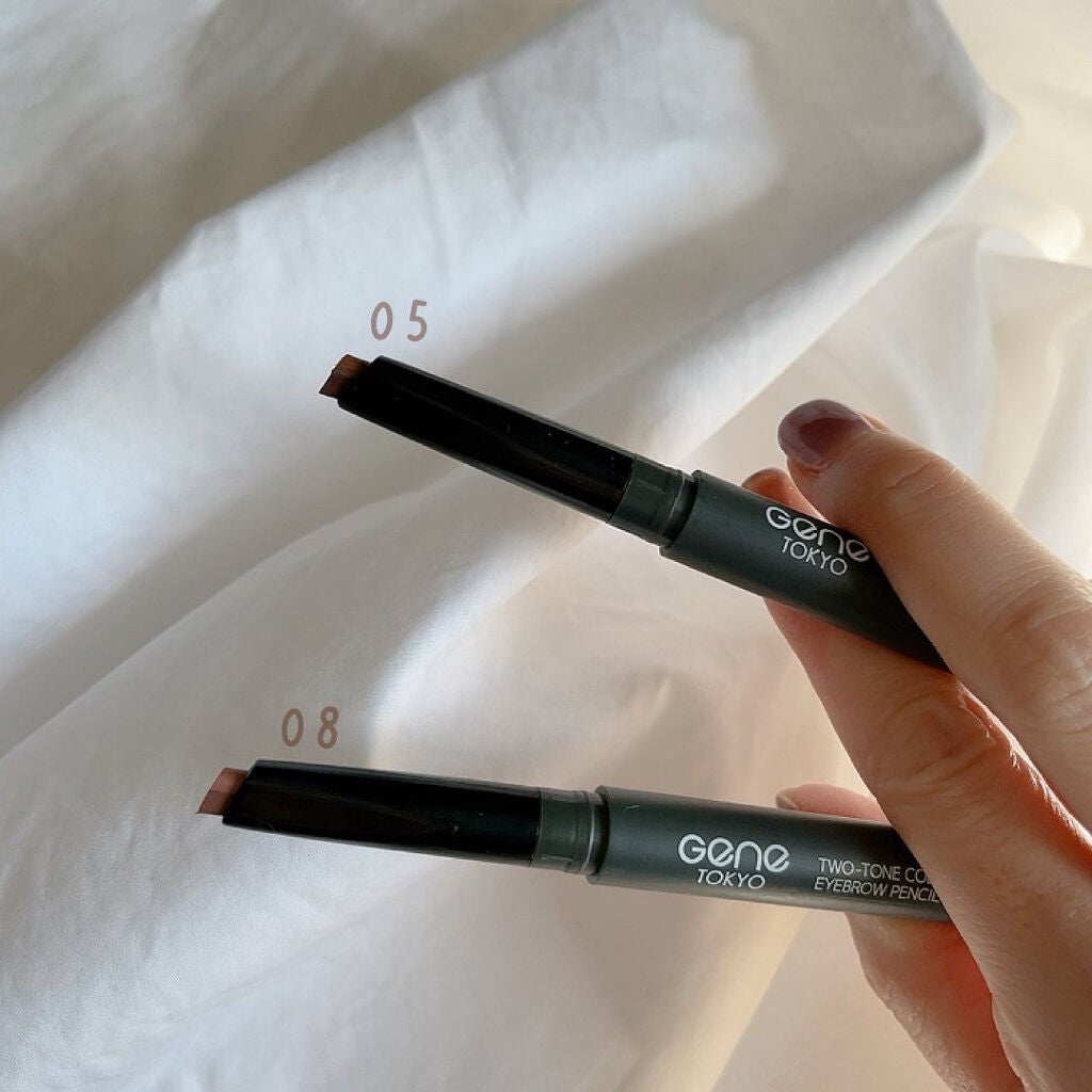 ツートンカラーアイブロウペンシル/GENE TOKYO/アイブロウペンシルを使ったクチコミ(2枚目)