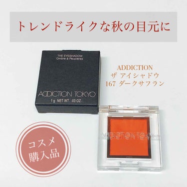 アディクション ザ アイシャドウ マット 024M Dark Saffron/ADDICTION/シングルアイシャドウを使ったクチコミ（1枚目）