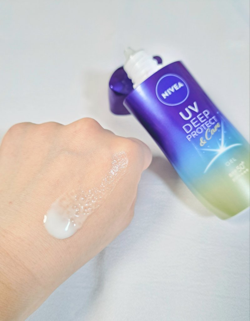 ニベアUV ディープ プロテクト＆ケア ジェル/ニベア/日焼け止めジェルを使ったクチコミ（2枚目）