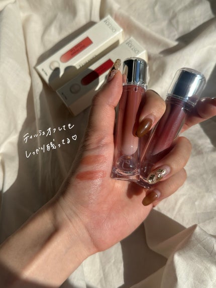 Shine Moment Glossy Tint/Tense/口紅を使ったクチコミ(5枚目)