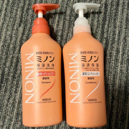 ミノン薬用ヘアシャンプー/薬用コンディショナー/ミノン/市販シャンプーを使ったクチコミ(1枚目)