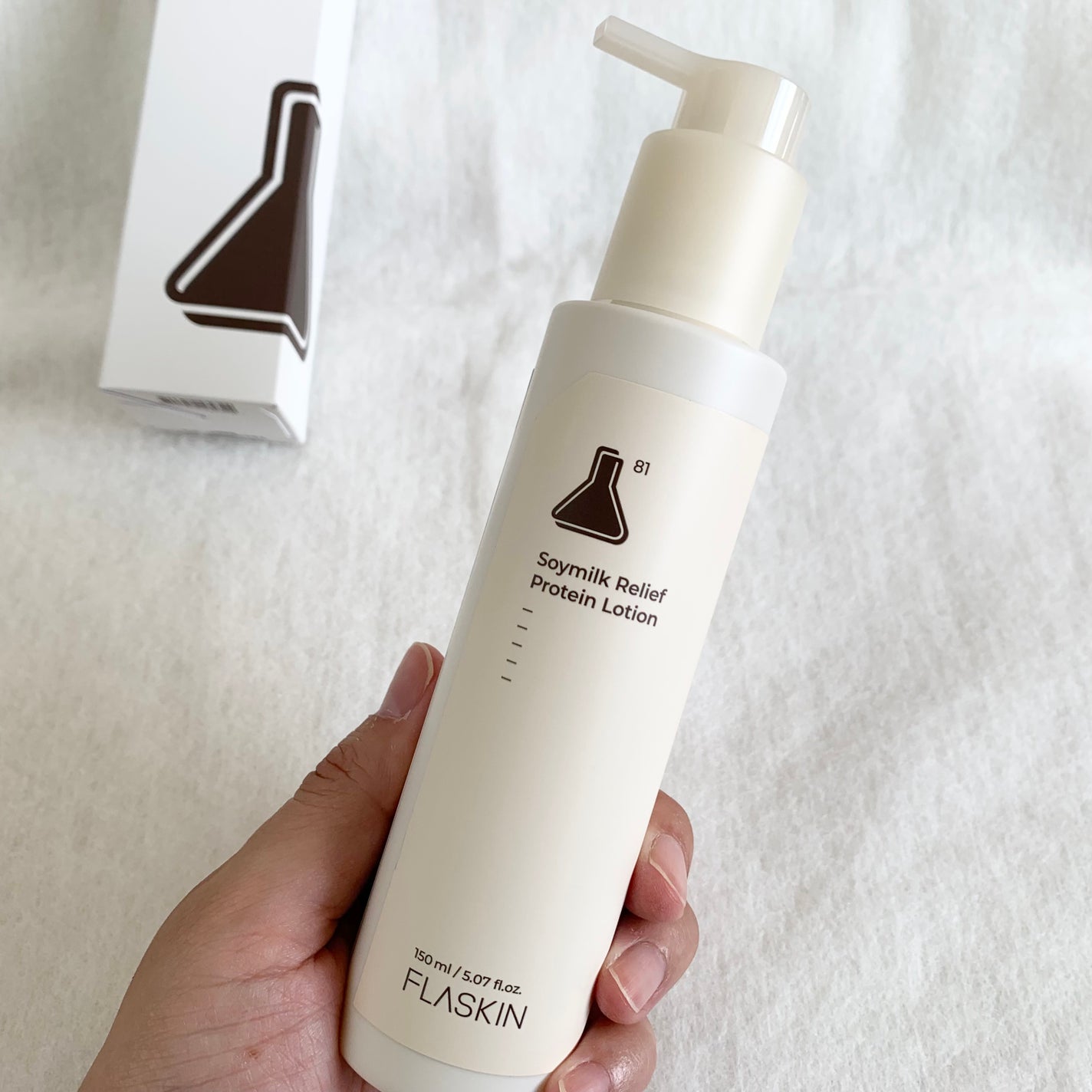純白豆乳タンパク質乳液/FLASKIN/乳液を使ったクチコミ(2枚目)