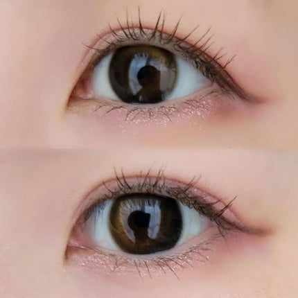 デームードブラウンマンスリー (DAYMOOD BROWN monthly)/OLOLA/1ヶ月(1MONTH)カラコンを使ったクチコミ(2枚目)