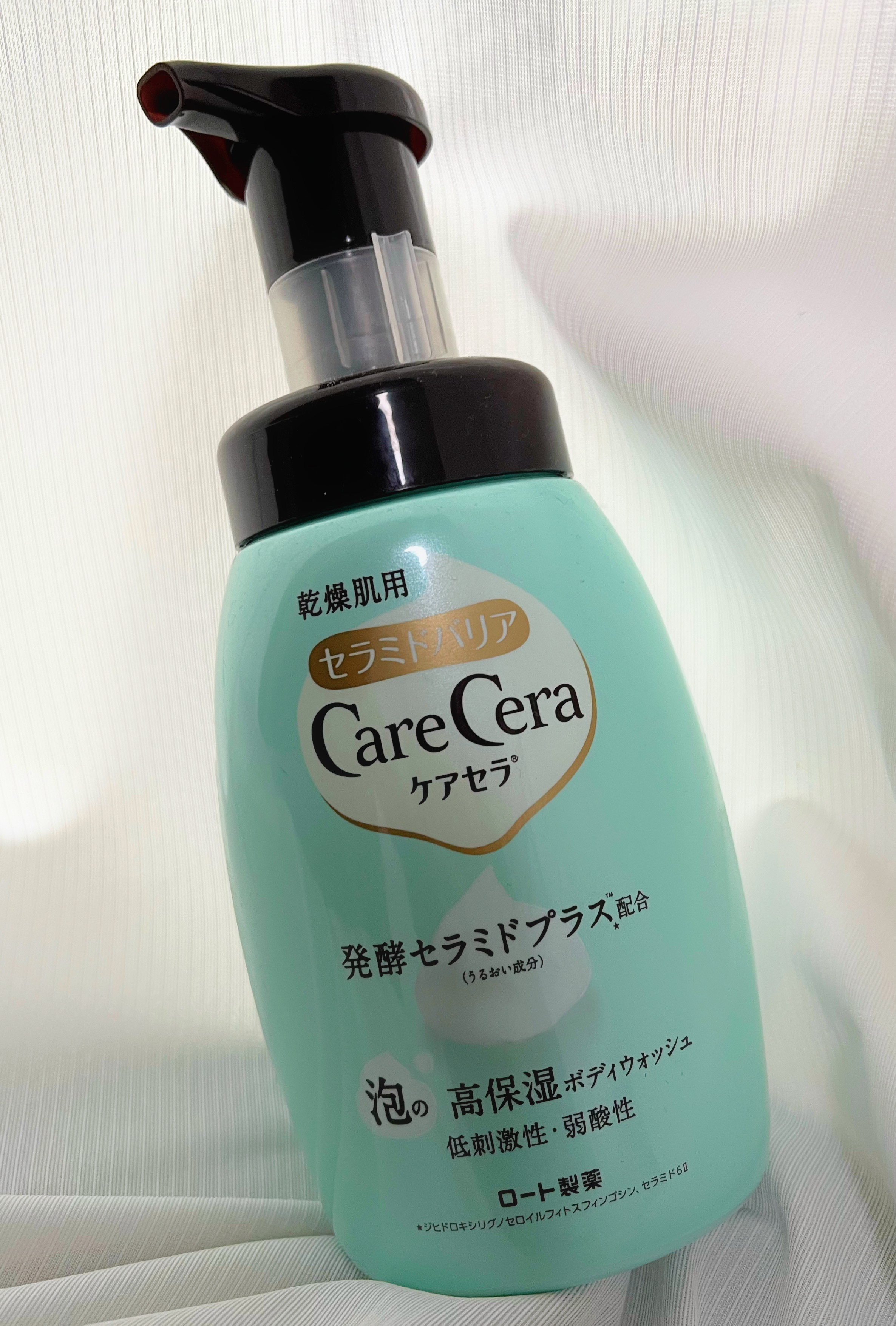 泡の高保湿ボディウォッシュ 本体/ケアセラ/ボディソープを使ったクチコミ（1枚目）