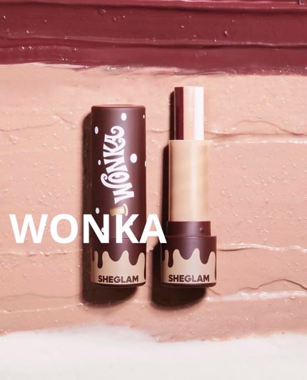 Willy Wonka Cocoa Yum リップクリーム/SHEGLAM/リップクリームを使ったクチコミ(2枚目)