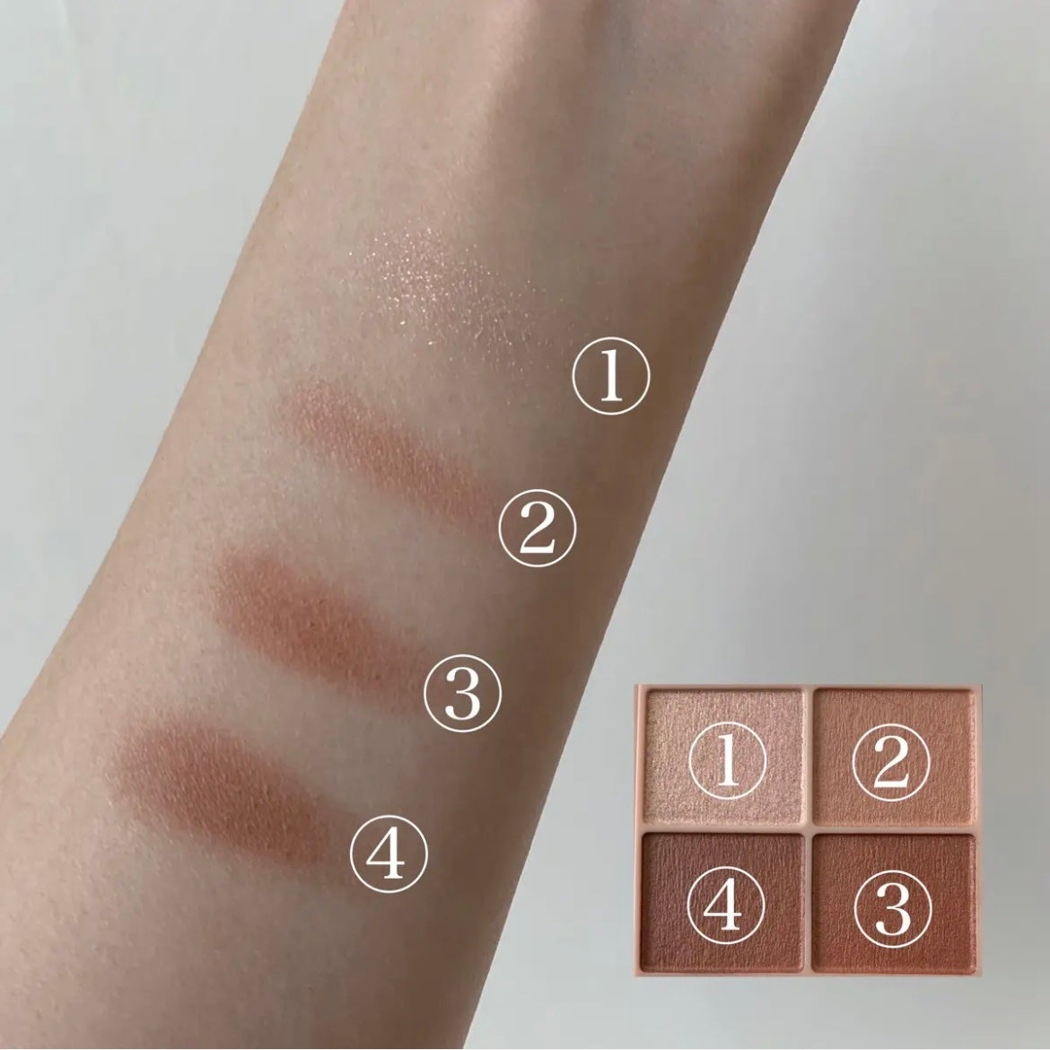 シルキースフレアイズ(マットタイプ)/キャンメイク/アイシャドウパレットを使ったクチコミ(3枚目)