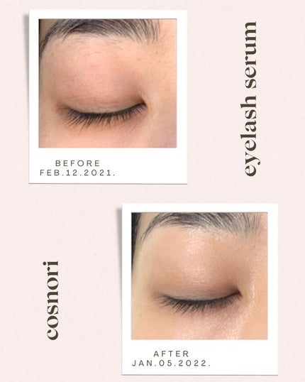 ロングアクティブアイラッシュセラム/COSNORI/まつげ美容液を使ったクチコミ(2枚目)