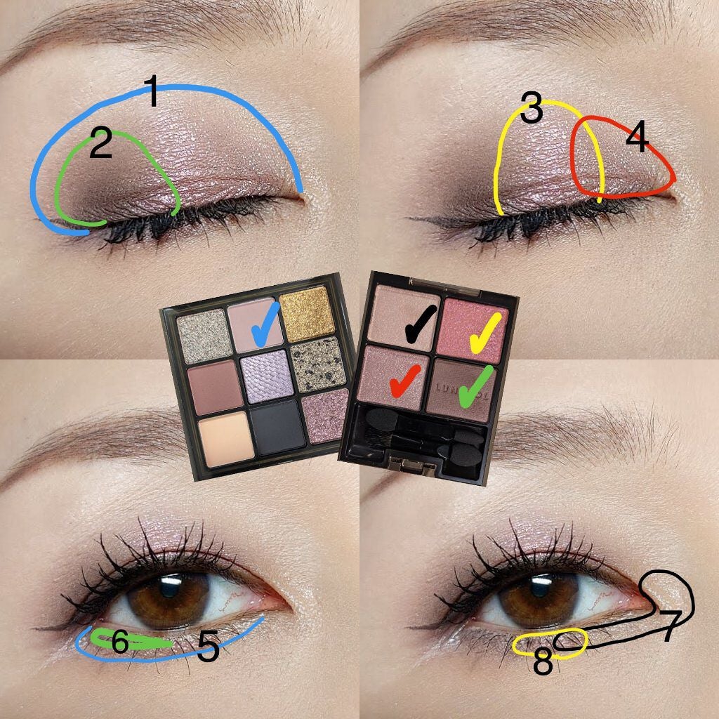 アイカラーレーション/LUNASOL/アイシャドウパレットを使ったクチコミ(5枚目)