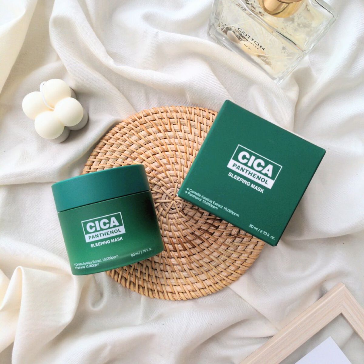 シカパンテノールスリーピングマスク/SNP/フェイスクリームを使ったクチコミ（1枚目）