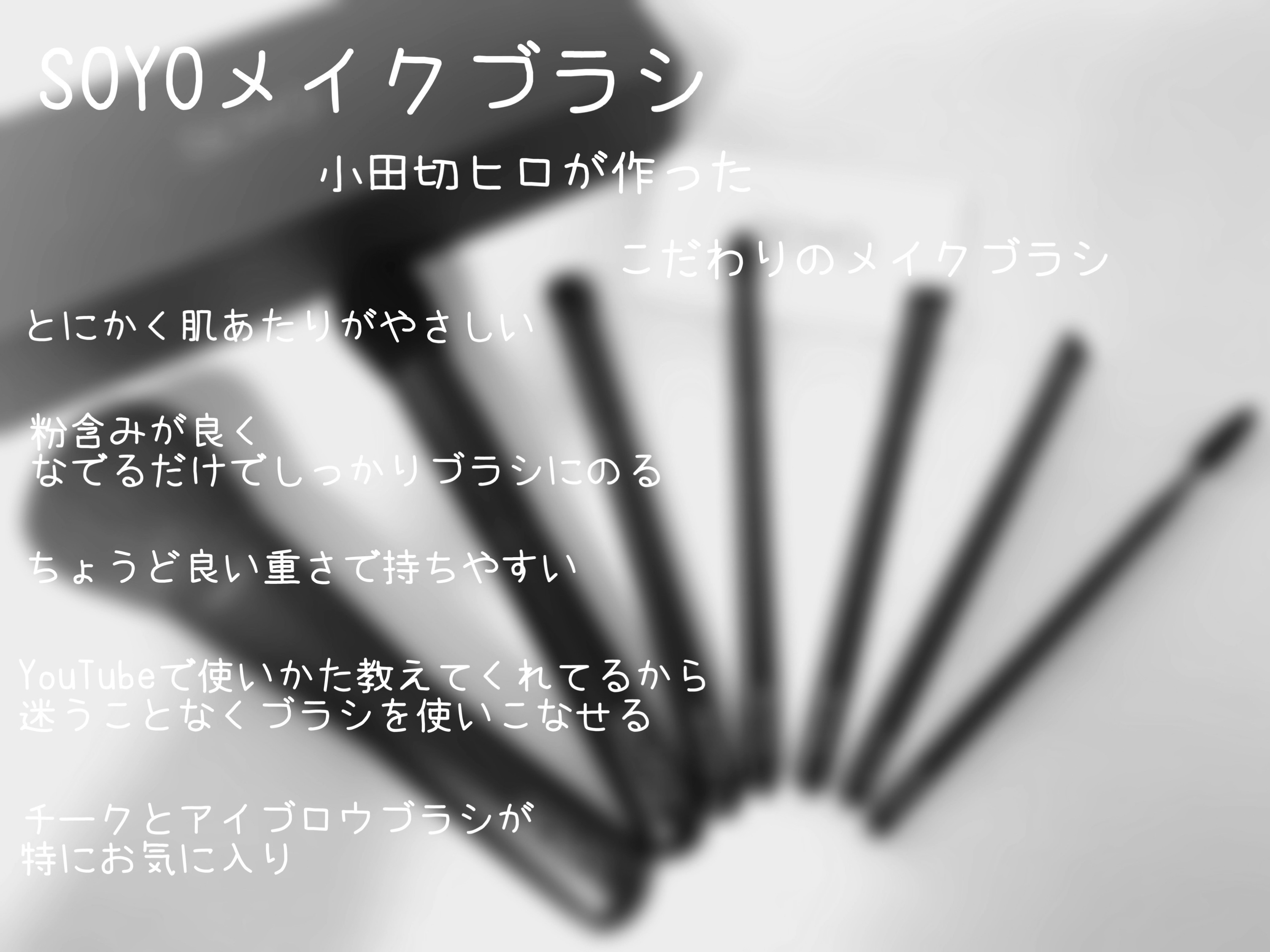 メイクブラシ7本セット/SOYO/メイクブラシを使ったクチコミ（3枚目）