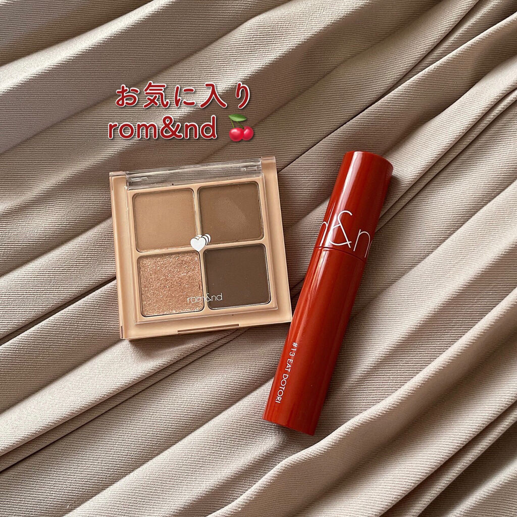 ジューシーラスティングティント/rom&nd/リップティントを使ったクチコミ（1枚目）