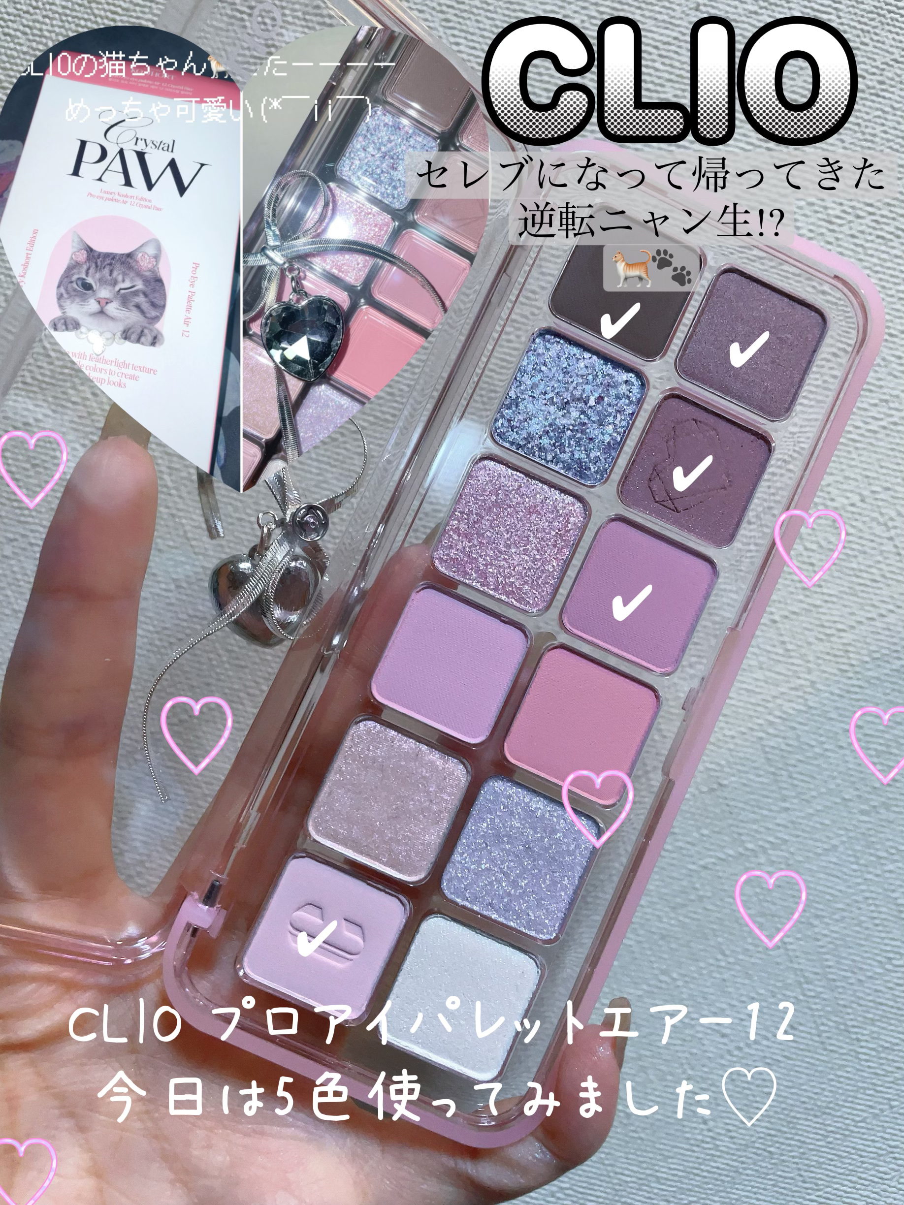 プロ アイ パレット エアー/CLIO/アイシャドウパレットを使ったクチコミ（1枚目）