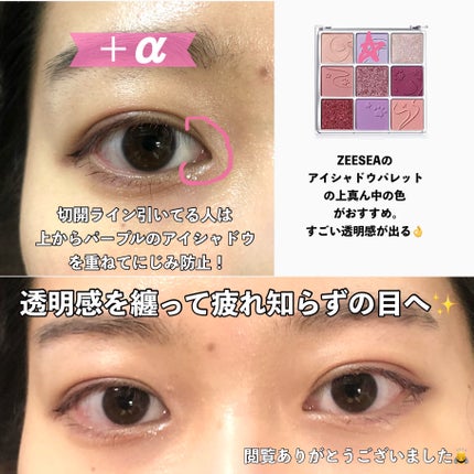 クォーツ 9色アイシャドウパレット(ドリームランドアイシャドウ)/ZEESEA/アイシャドウパレットを使ったクチコミ(3枚目)
