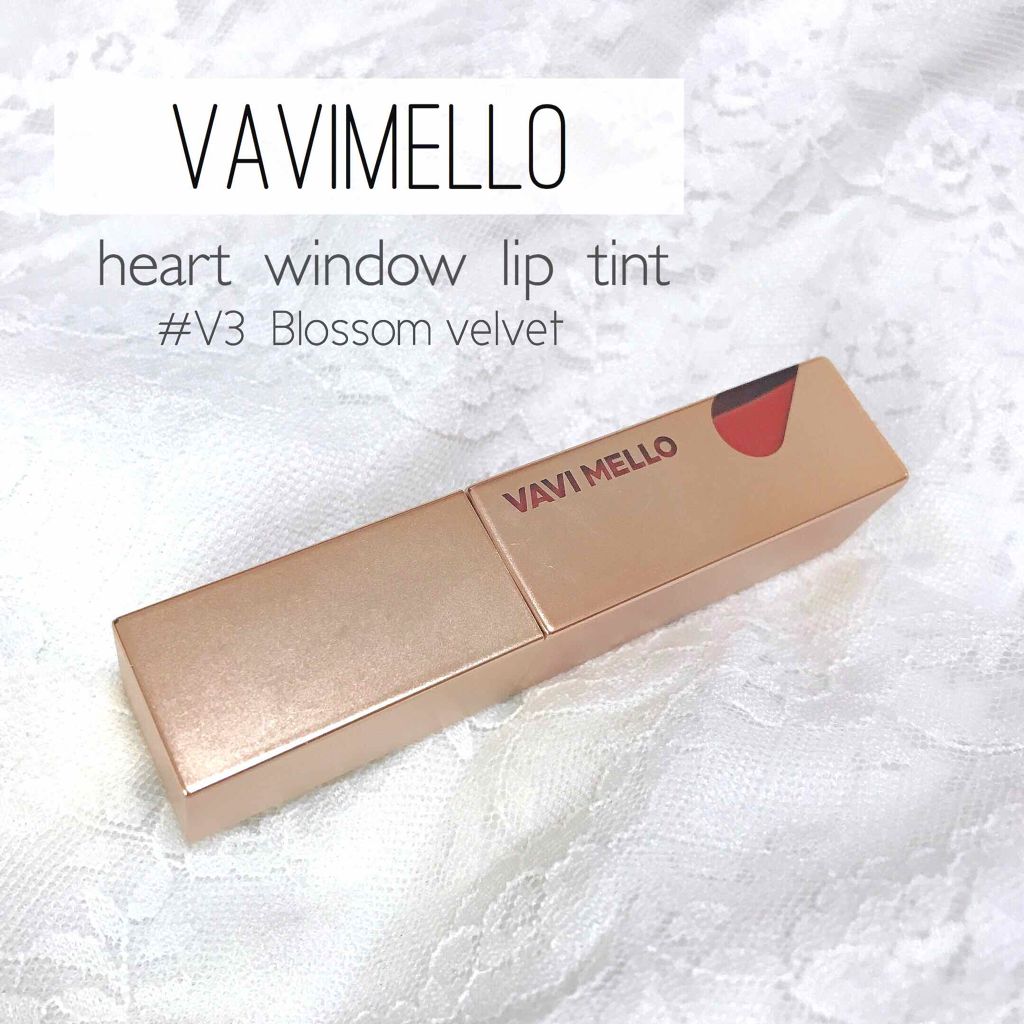 ハートウィンドウリップティントベルベットタイプ/VAVI MELLO/口紅を使ったクチコミ(1枚目)