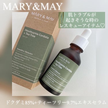 ドクダミ＋ティーツリーエキスセラム/MARY&MAY/美容液を使ったクチコミ（1枚目）