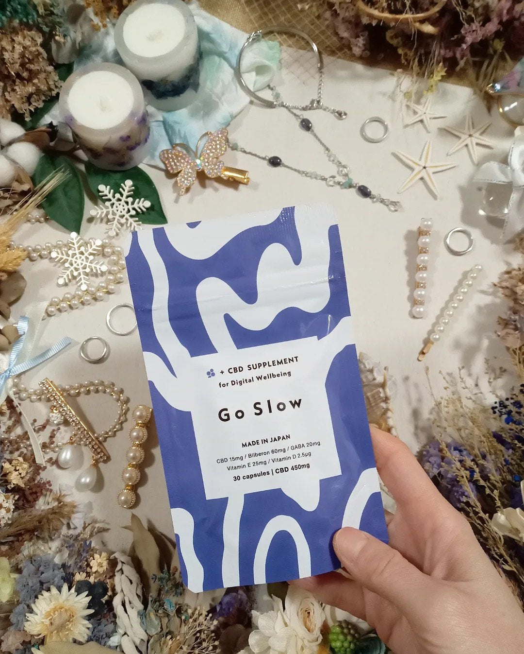 CBDサプリメント for デジタルウェルビーイング/Go Slow/健康サプリメントを使ったクチコミ(5枚目)