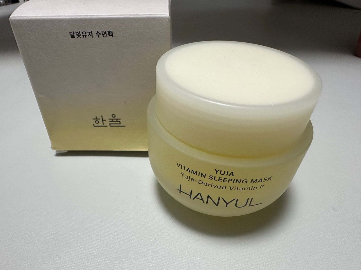 月光ゆず睡眠パック/HANYUL(ハンユル)/フェイスクリームを使ったクチコミ(2枚目)