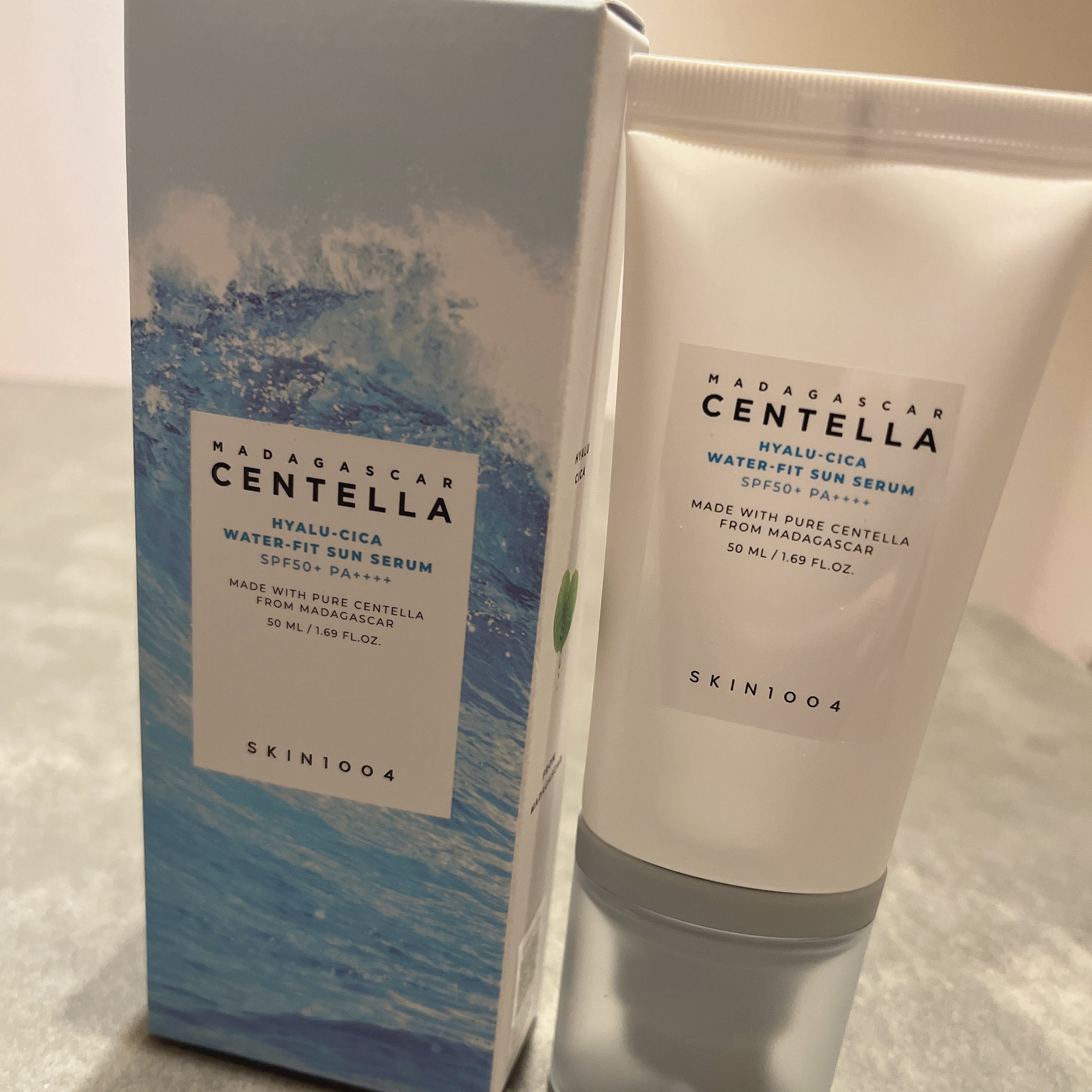 ヒアルーシカ ウォーターフィット サンセラム/SKIN1004/日焼け止めローションを使ったクチコミ（1枚目）