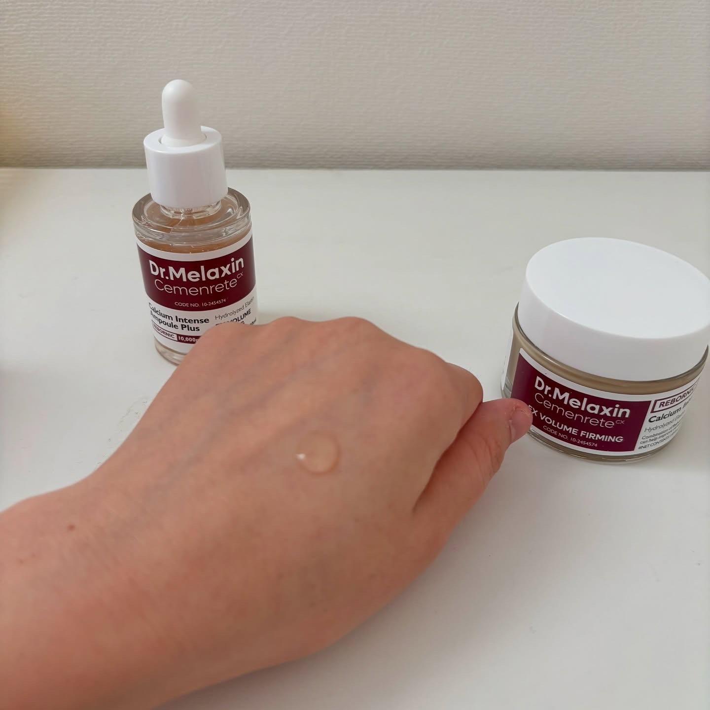 Cemenrete Calcium Intense Cream/Dr.Melaxin/フェイスクリームを使ったクチコミ（2枚目）