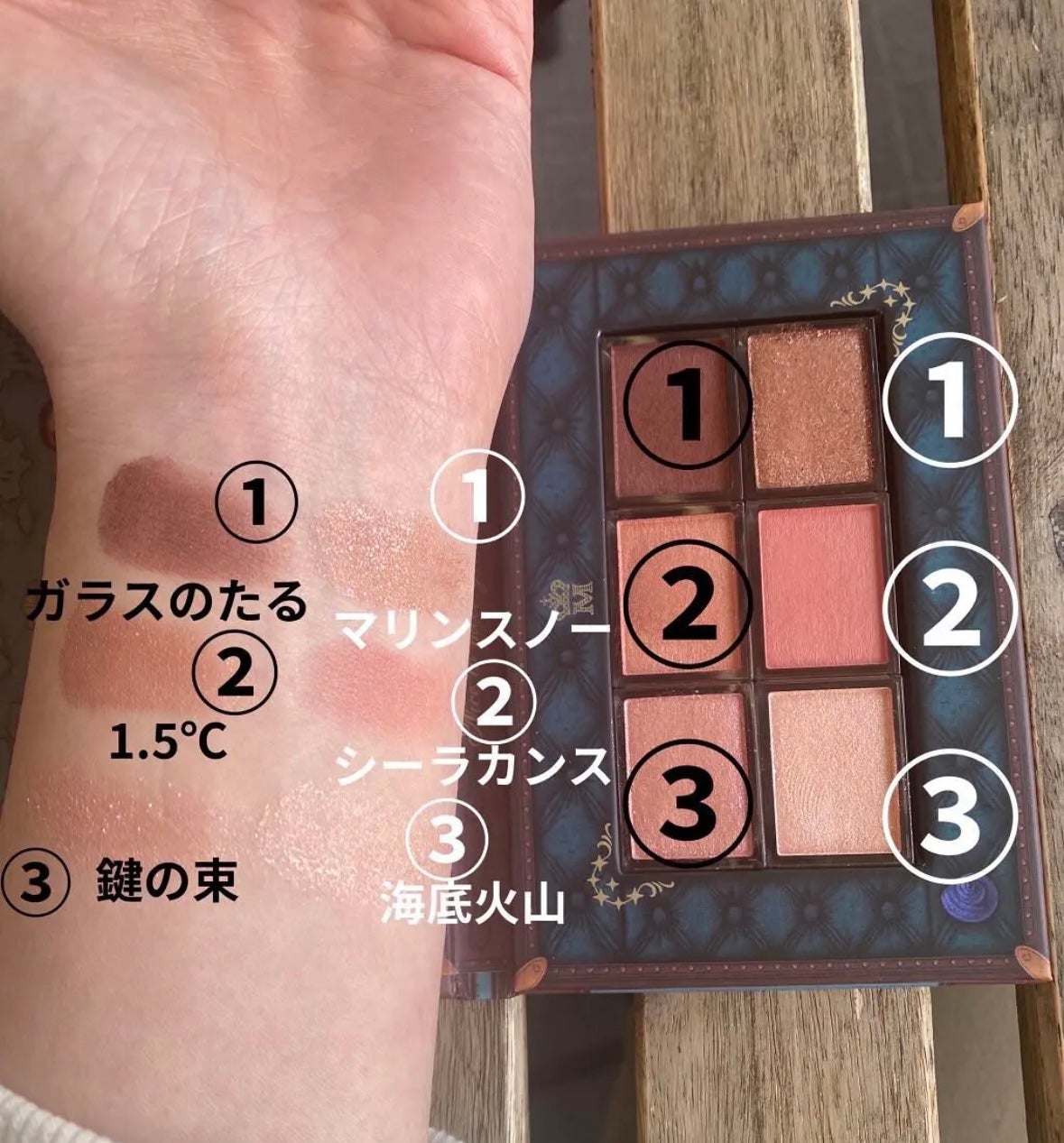 ナイストゥミーチュートランク/MAJOLICA MAJORCA/アイシャドウパレットを使ったクチコミ(4枚目)